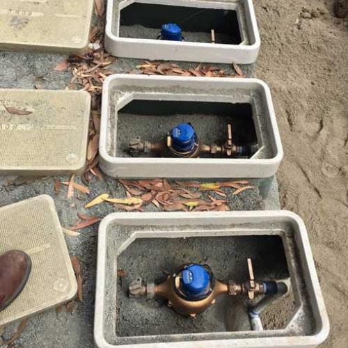 City Water Meters Being Installed